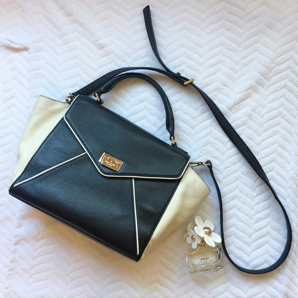 KATE SPADE Black and White Satchel
